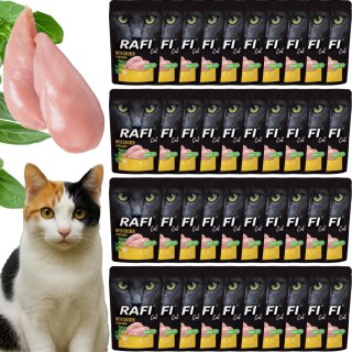 RAFI Karma Mokra Pasztet Dla Kota z Kurczakiem 100g x 40 szt.