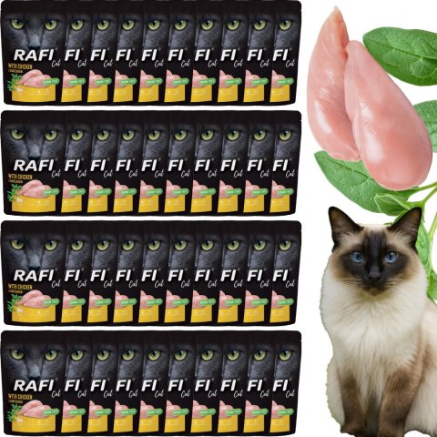 RAFI Karma Mokra Pasztet Dla Kota z Kurczakiem 100g x 40 szt.