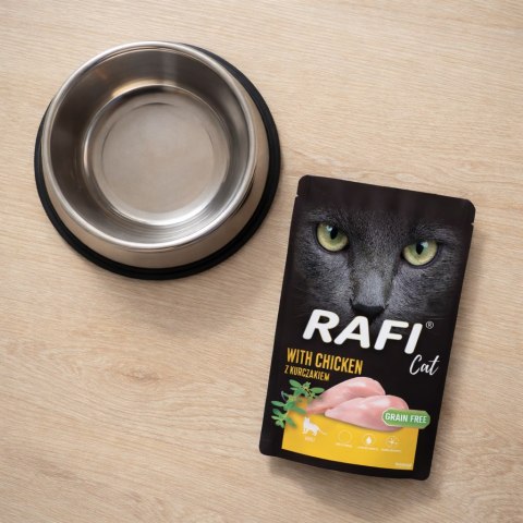 RAFI Karma Mokra Pasztet Dla Kota z Kurczakiem 100g x 40 szt.