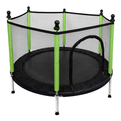Trampolina do domu ogrodu dla dzieci siatka piłki 140cm 55inch zielona