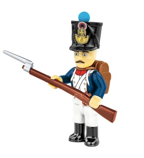 Klocki francuscy żołnierze 41 elementów