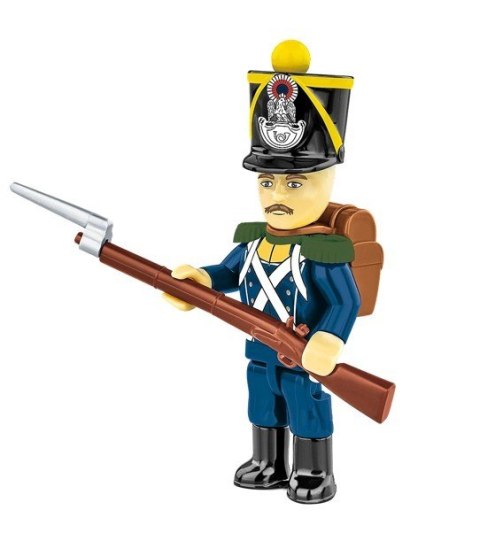 Klocki francuscy żołnierze 41 elementów