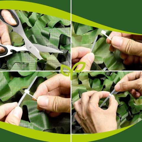 Siatka maskująca 2x5m + 100szt. opasek Gardlov