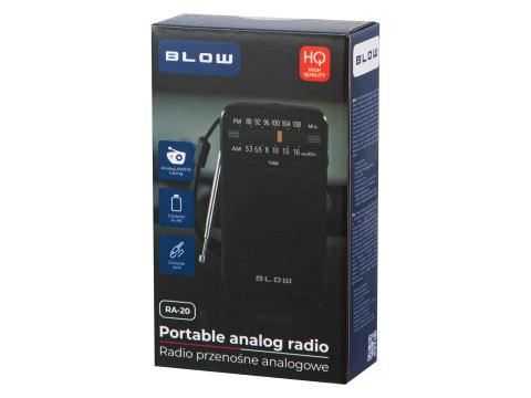 77-560# Radio przenośne analogowe am/fm blow ra20