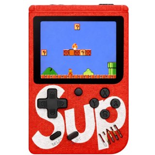 Elektroniczna Gra Konsola Retro Sup 400 Gier LCD 8 Bit Czerwona