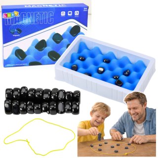 Gra Zręcznościowa Strategiczna Kamienie Magnetyczne Z Planszą 40 el.