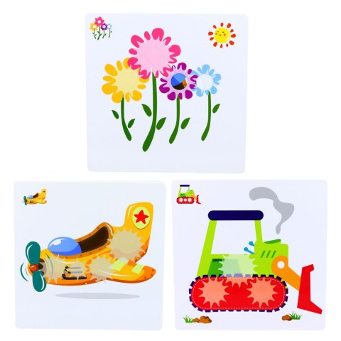 Kreatywne Puzzle Geometryczne Mozaika Koła Zębate Układanka 25 el.