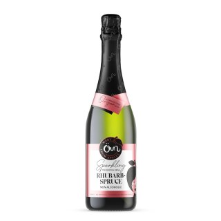 NAPÓJ BEZALKOHOLOWY RABARBAROWO - ŚWIERKOWY MUSUJĄCY BIO 750 ml - ÖUN