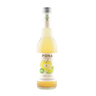 NAPÓJ JABŁKO - LIMONKA BEZ DODATKU CUKRÓW BIO 330 ml - PONA
