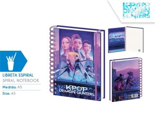 Pamiętnik notatnik spiralny a5 k-pop demon hunters