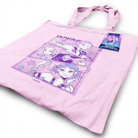 Torba bawełniana różowa k-pop demon hunters