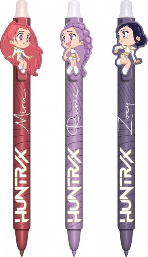 Zestaw 3 długopisy wymazywalne k-pop demon hunters