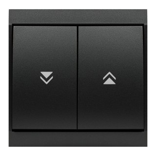 Łącznik roletowy p/t Luna, 10A, 250V, WP-10L, czarny