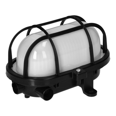 OVAL 7040T/P, oprawa oświetleniowa, 40W, E27, IP44, IK10, klosz poliwęglan matowy, podstawa polipropylen, siatka plastikowa, cza