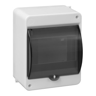 Obudowa modułowa natynkowa S-5, z szybką dymną, bez złączki, biała, IP40