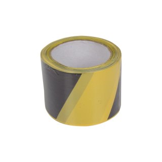 Taśma ostrzeg.żółt-czar.120mm 100m(gr.ok30mikro-m)(bez kleju