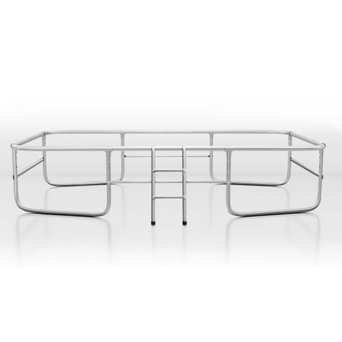 Trampolina ogrodowa prostokątna 14x10ft/427x305cm z siatką zewnętrzną i drabinką Neo-Sport