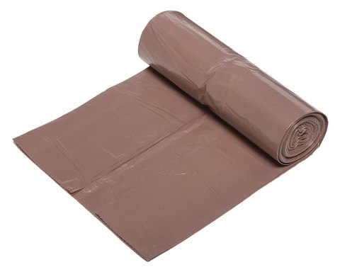 Worki na odpady 120 L, brązowe, 35 mic, 10 szt.