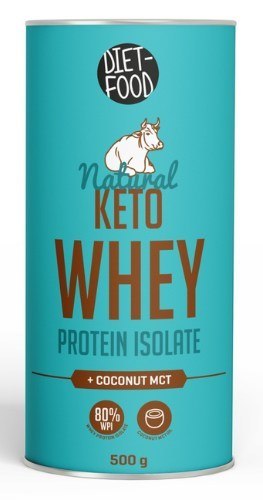 BIAŁKO SERWATKOWE Z MCT KETO (IZOLAT WPI 90) 500 g - DIET-FOOD