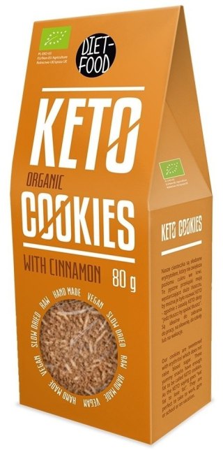 CIASTKA Z CYNAMONEM KETO BIO 80 g - DIET-FOOD