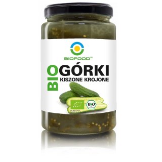 OGÓRKI KISZONE KROJONE BIO 750 g (500 g) - BIOFOOD
