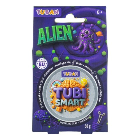 Plastelina tubi smart - alien 50g