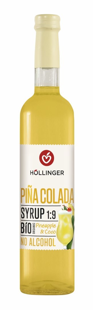 SYROP DO DRINKÓW I KOKTAJLI PINA COLADA BIO 500 ml - HOLLINGER