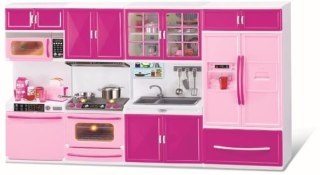 KX6117 Mebelki dla lalek kuchnia 4 segmenty dźwięki LED