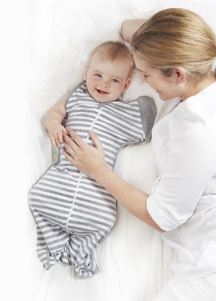 ND19_LTD-L2001002GRL Otulacz Swaddle UP 50/50 - rozmiar L - szary - ETAP 2 Original