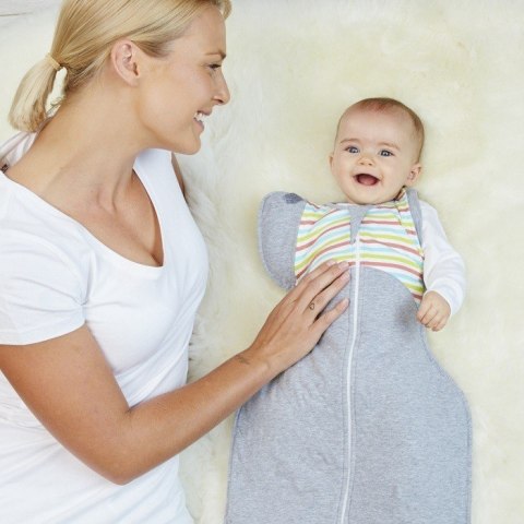 ND19_LTD-L2001002GRL Otulacz Swaddle UP 50/50 - rozmiar L - szary - ETAP 2 Original