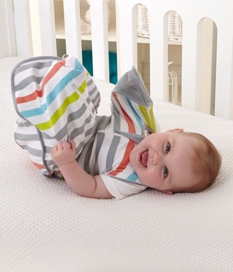 ND19_LTD-L2001002GRL Otulacz Swaddle UP 50/50 - rozmiar L - szary - ETAP 2 Original