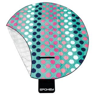 Spokey PICNIC DOTS - koc piknikowy; pikowany; dia 140cm