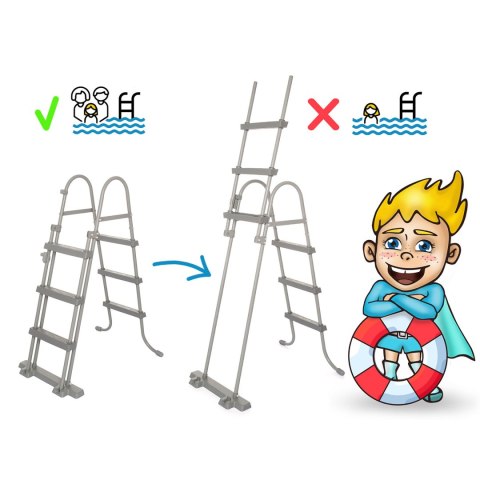 Basen ogrodowy stelażowy 404 x 201 x 100 cm 18w1 Bestway 56721