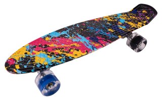 ND21_110185 Deskorolka Fiszka ŚWIECĄCE koła PAINT