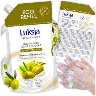 LUKSJA Kremowe Mydło W Płynie Oliwka i Jogurt 900 ml