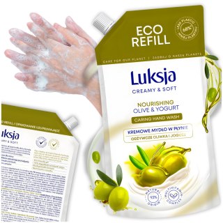 LUKSJA Kremowe Mydło W Płynie Oliwka i Jogurt 900 ml