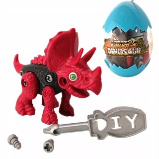 Dinozaur do skręcania dla dzieci - kreatywna zabawka konstrukcyjna DIY blue