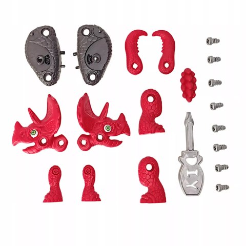 Dinozaur do skręcania dla dzieci - kreatywna zabawka konstrukcyjna DIY blue