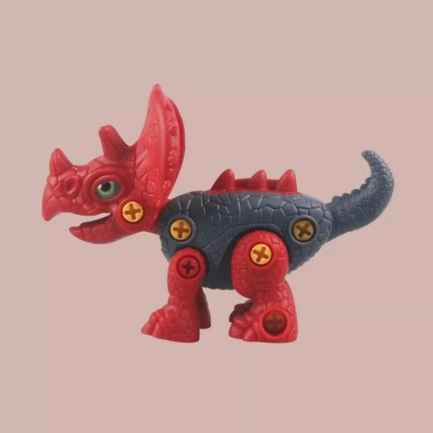 Dinozaur do skręcania dla dzieci - kreatywna zabawka konstrukcyjna DIY blue