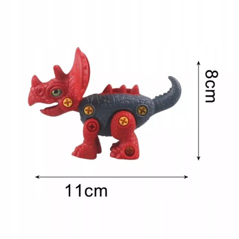 Dinozaur do skręcania dla dzieci - kreatywna zabawka konstrukcyjna DIY blue