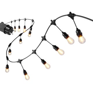 Girlanda ogrodowa świetlna łańcuch 20 x LED 20m lampki ogrodowe 9W