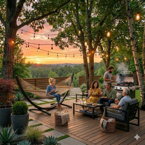 Girlanda ogrodowa świetlna łańcuch 20 x LED 20m lampki ogrodowe 9W