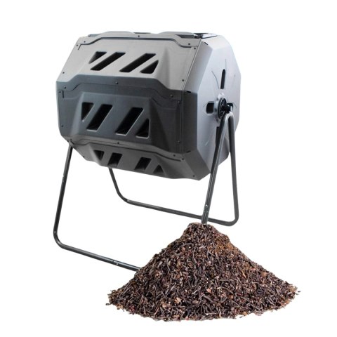 Kompostownik Bębnowy BITUXX 160L Dwukomorowy Obracany na Stelażu Odporny