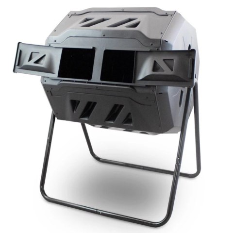 Kompostownik Bębnowy BITUXX 160L Dwukomorowy Obracany na Stelażu Odporny