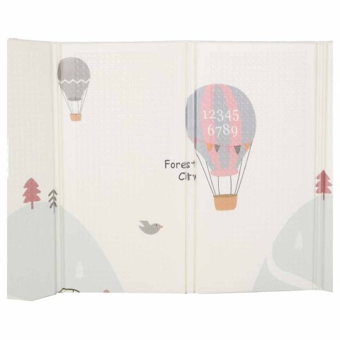 Mata edukacyjna piankowa dwustronna składana 150x200cm balony ulica