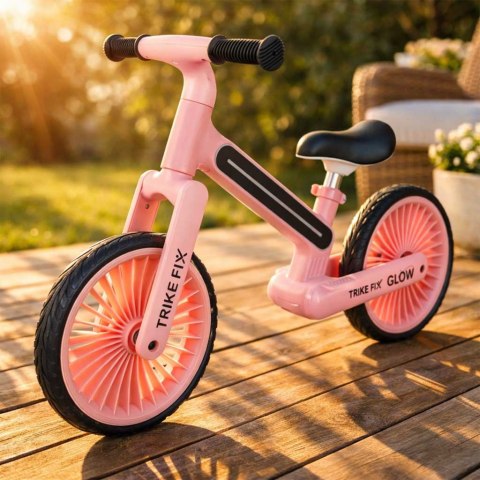 Rowerek biegowy Trike Fix Glow LED różowy