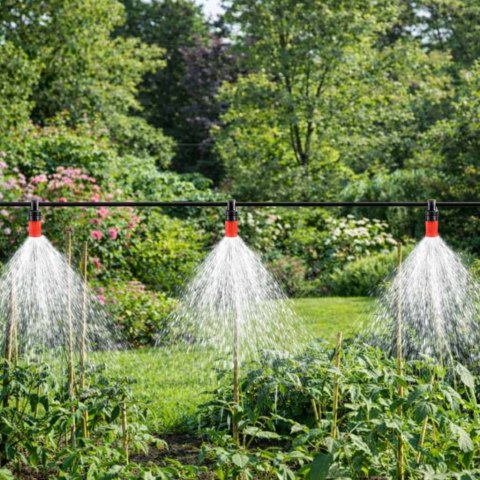 Zraszacz ogrodowy LUARO kurtyna wodna mgiełka system nawadniania 25m
