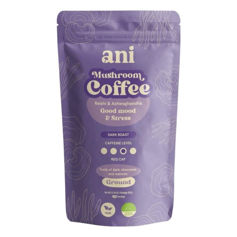 KAWA MIELONA ARABICA Z REISHI I ASHWAGANDHĄ BIO 350 g - ANI