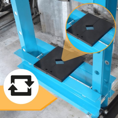 Prasa hydrauliczna 6t z wymiennymi szczękami do garażu i warsztatu