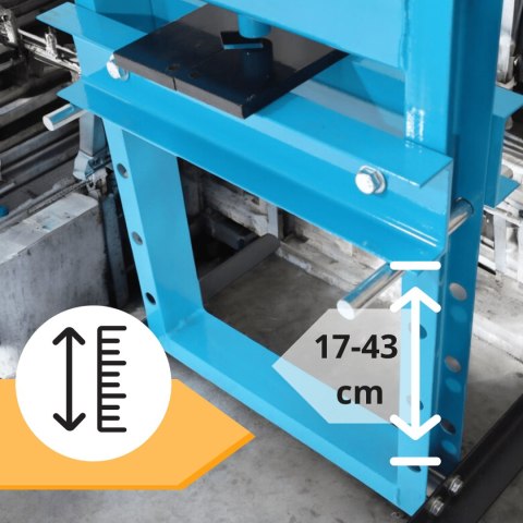 Prasa hydrauliczna 6t z wymiennymi szczękami do garażu i warsztatu